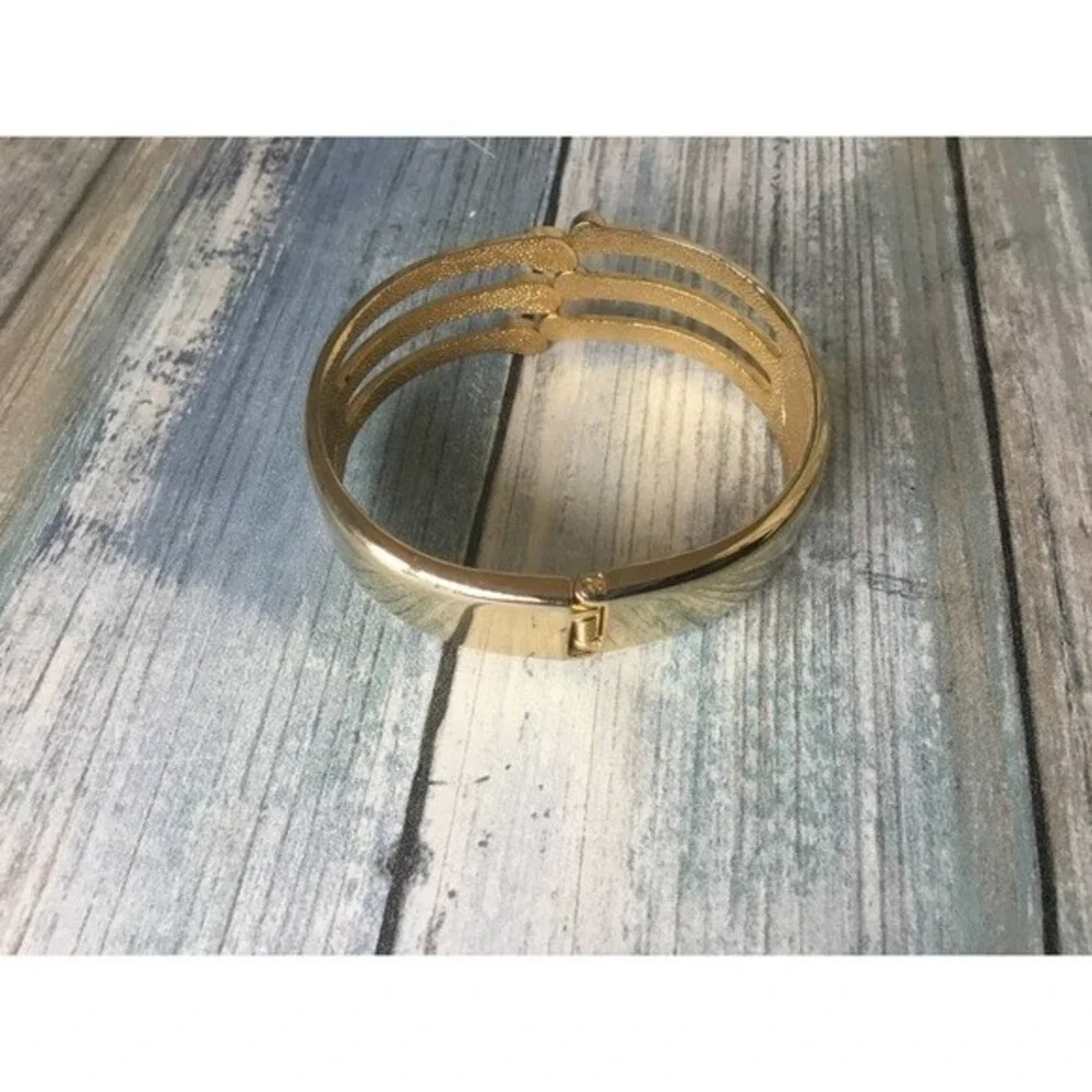 Gold Bracelet With Blue Red Green